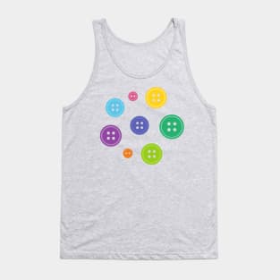 Rainbow Buttons Tank Top